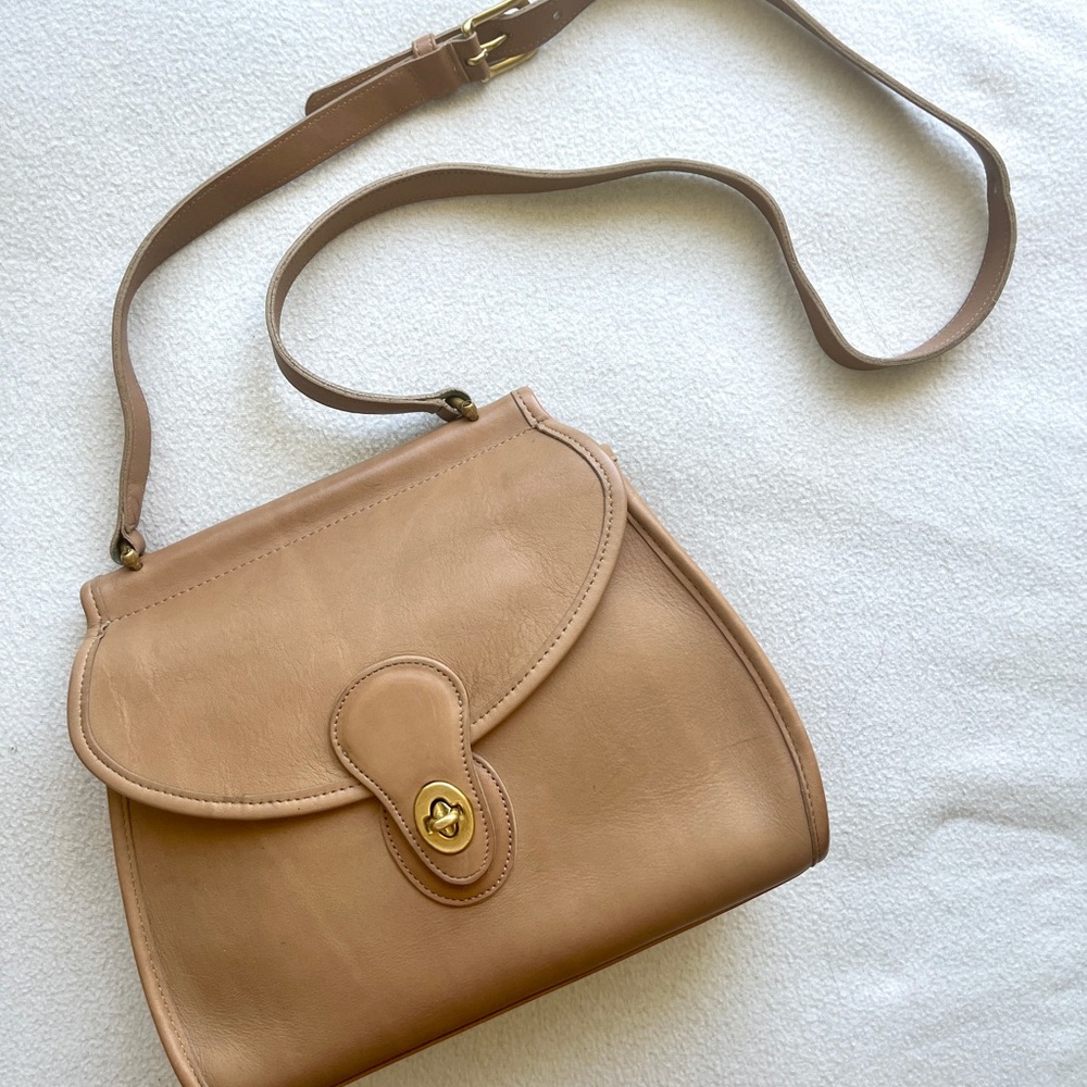 Rare Vintage Coach Logan Bag Stone Color 9907 – Made in USA